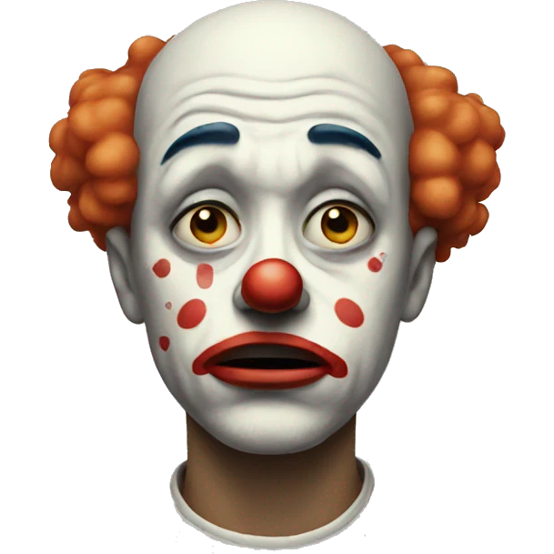 sad clown emoji