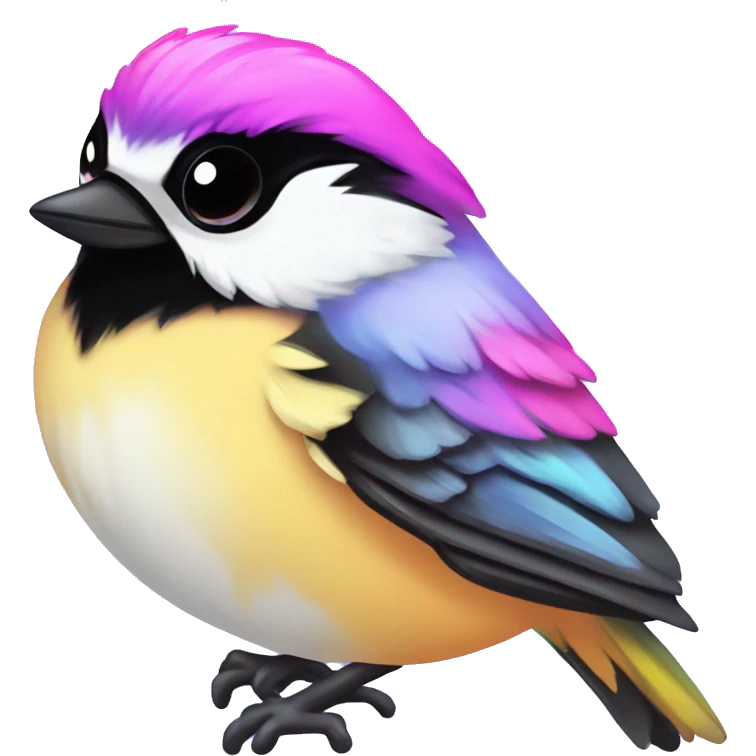Lisa frank chickadee emoji