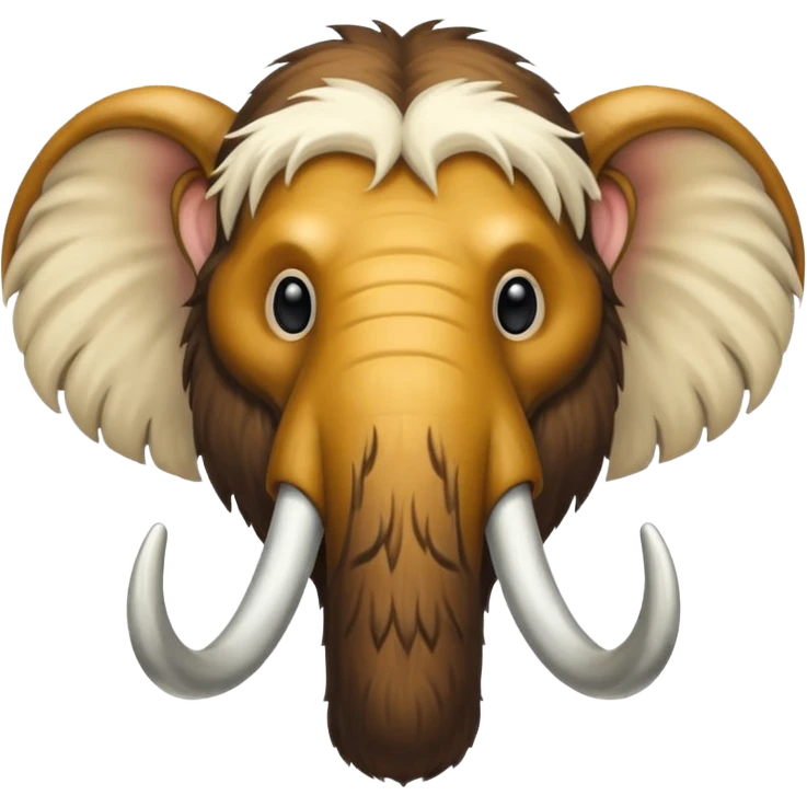 mammoth face and tusks emoji