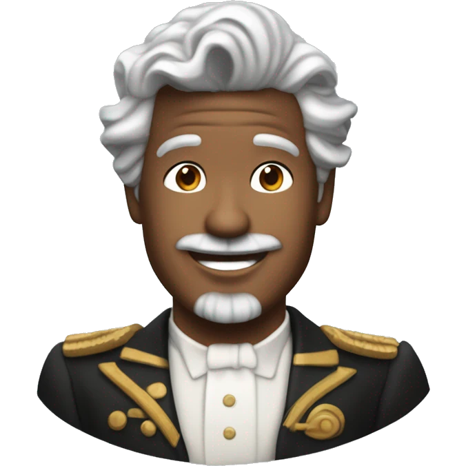 chico moreno con gran sonrisa y cabello liso con un corte de cabello como el del personaje del titanic, " jack" emoji
