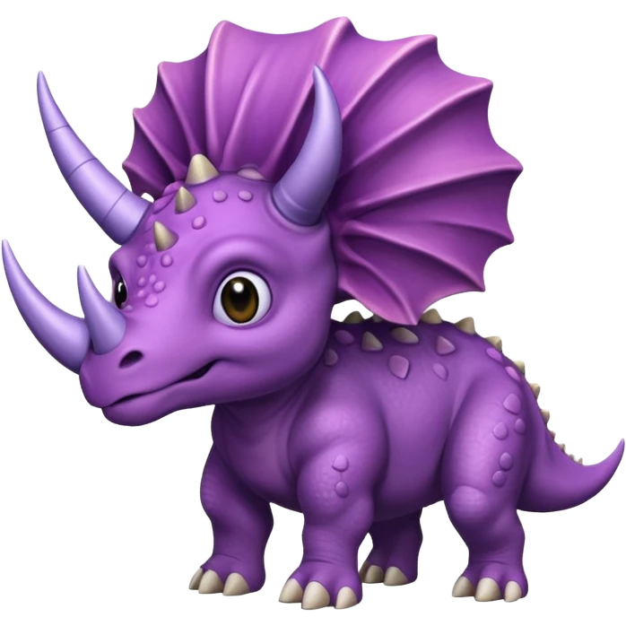 Purple Triceratops emoji emoji