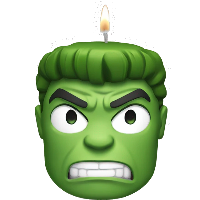 Marvel Hulk candle emoji