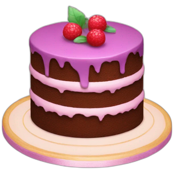 cake with beautiful colors emoji