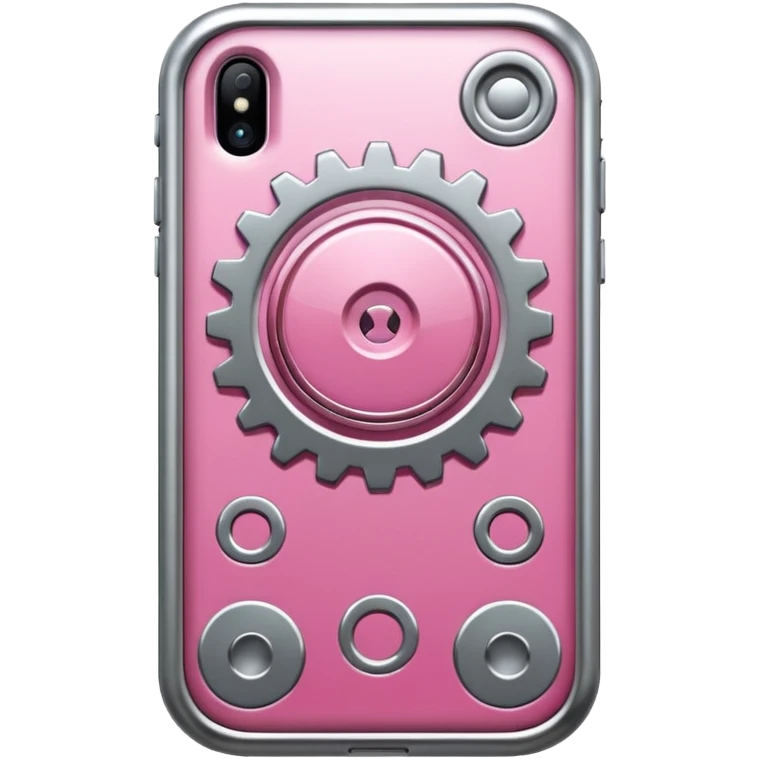 pink callphone setting gear emoji