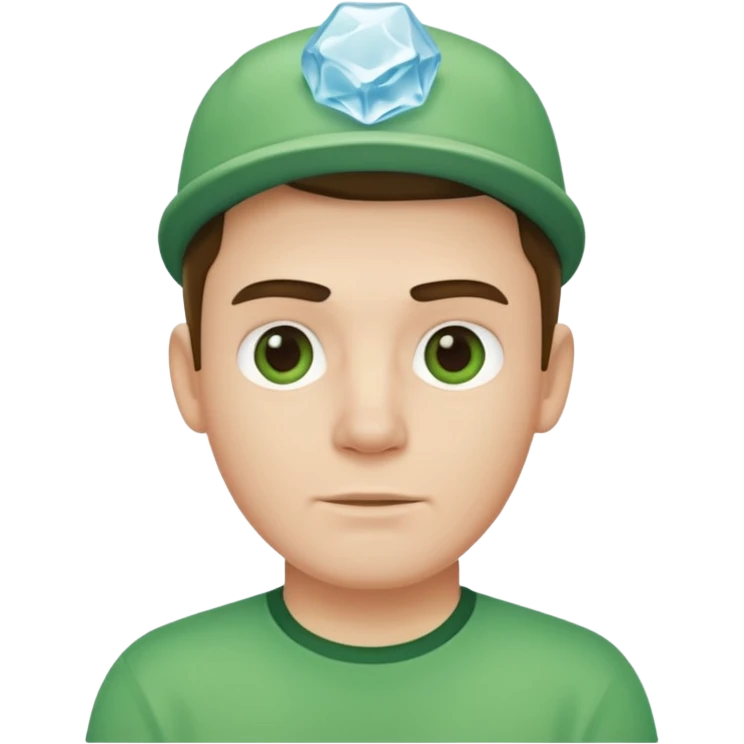 ice man with green shirt emoji