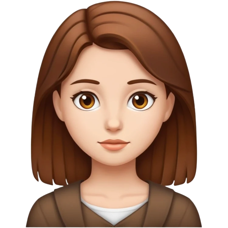girl with brown hair emoji