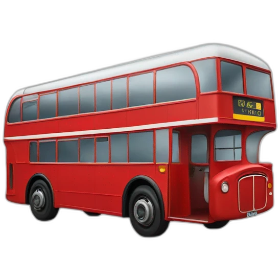 Right hand drive London bus emoji