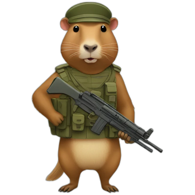 capybara soldier emoji