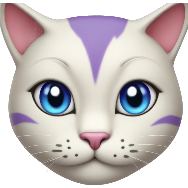 purple cat alice in wonderland emoji