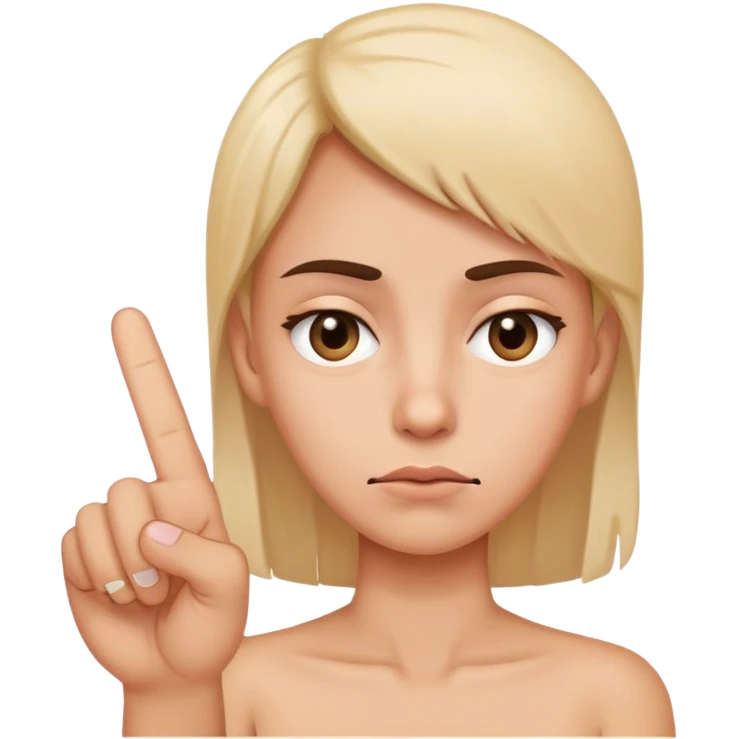 middle finger and eye rolls emoji
