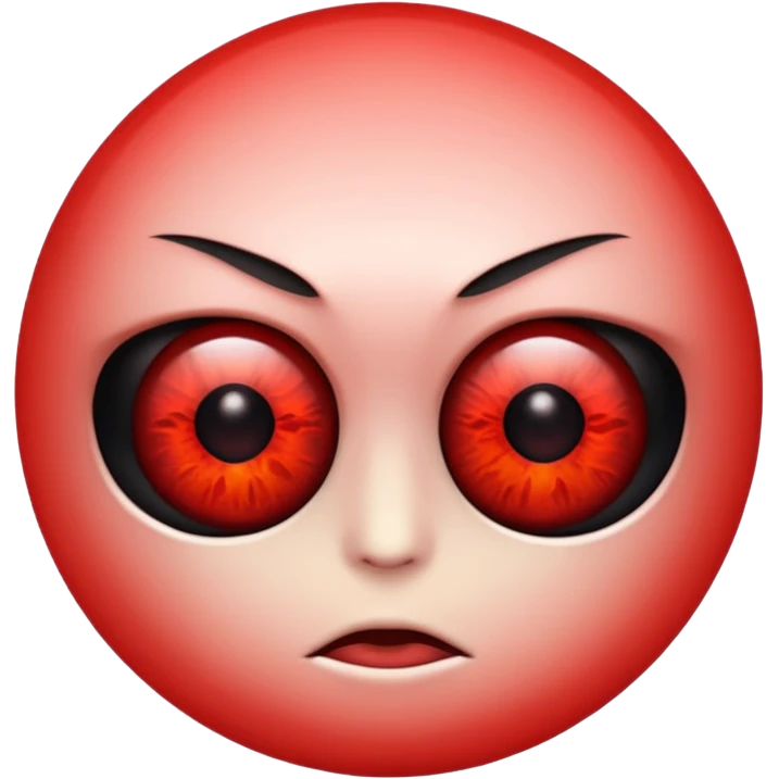 Red eyes emoji