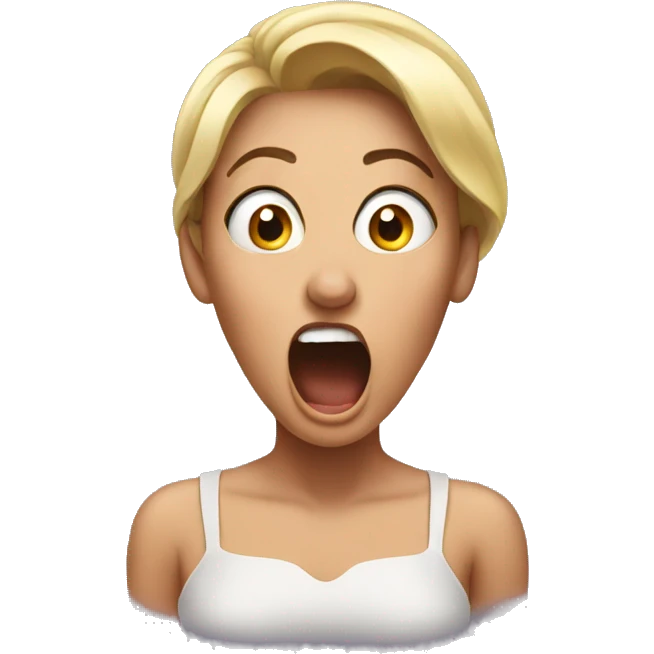 Woman shocked  emoji