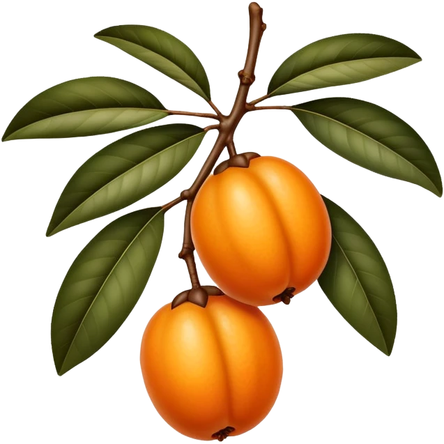 Loquat fruit emoji