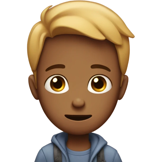 A sad boy with 3 fingers on each hand whos heart is broken emoji