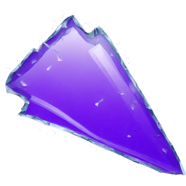 violet broken glass emoji