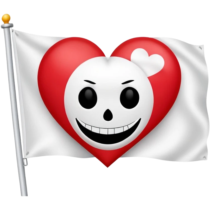 One Piece Heart Pirates flag with smiley face symbol emoji