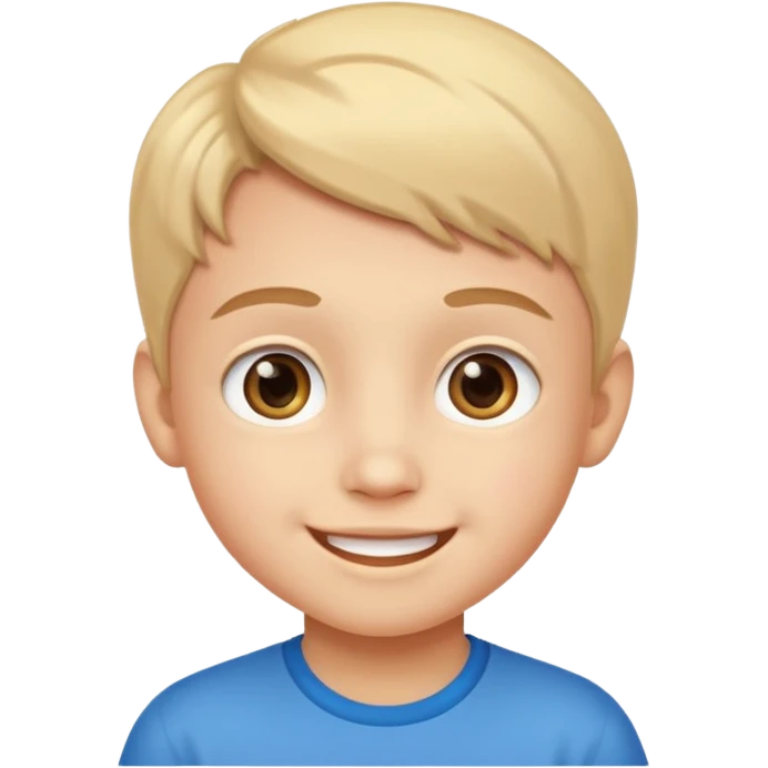 Young kids face emoji