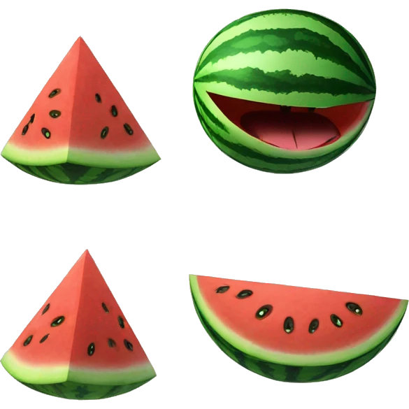 angry water melon  emoji