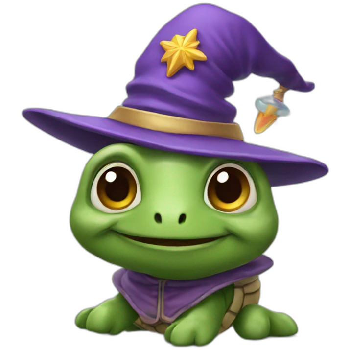 Emoji turtle wizard emoji