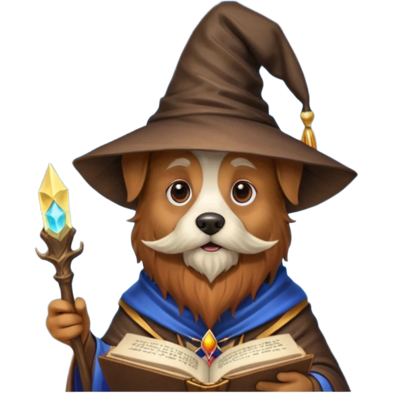 Dog wizard emoji