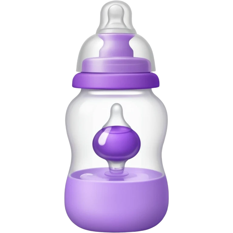 baby bottle white and purple emoji