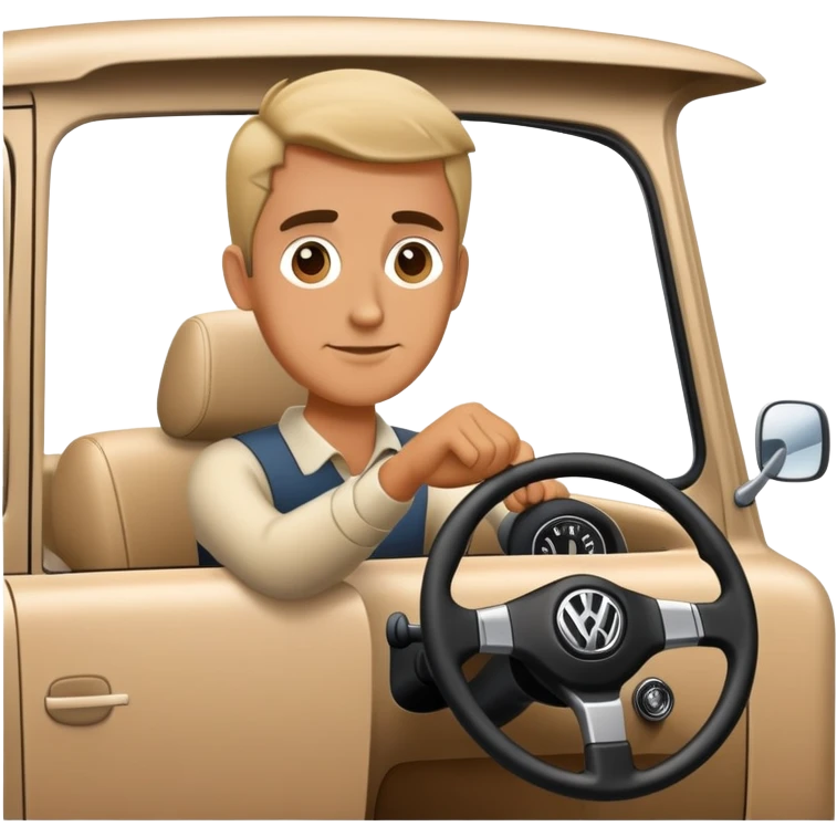 volkswagen driver emoji