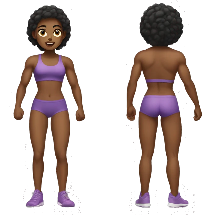 muscular girl emoji