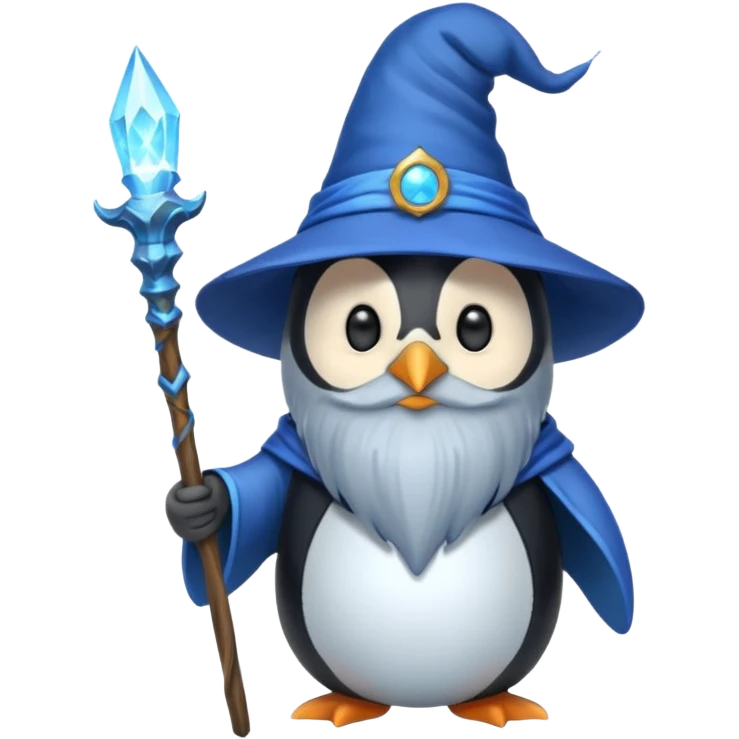 Penguin Wizard emoji