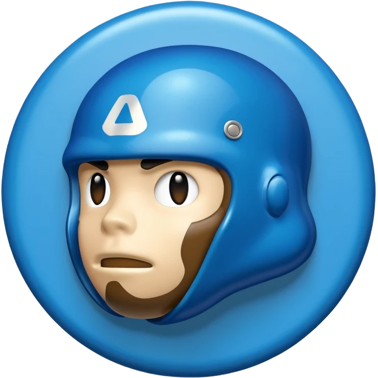 Make a blue bape logo emoji