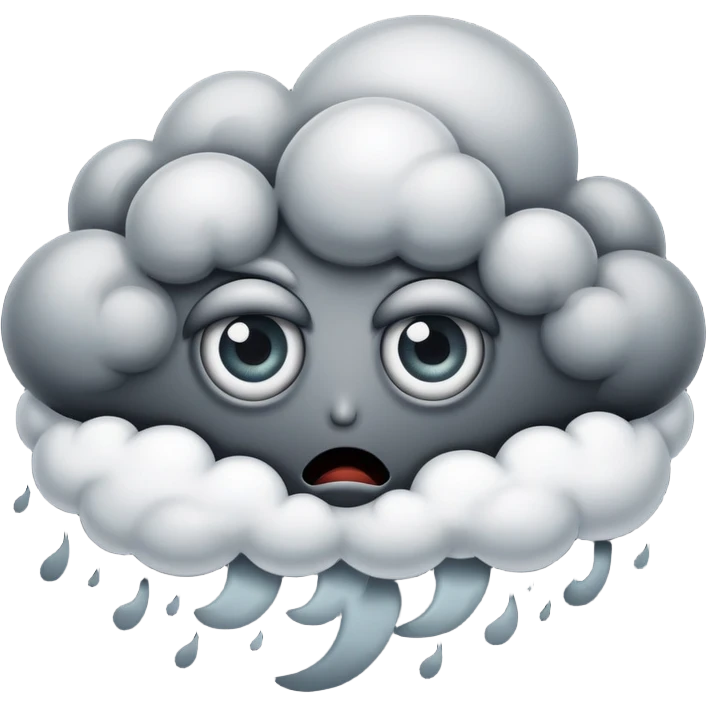  Scary cloud with an eye emoji