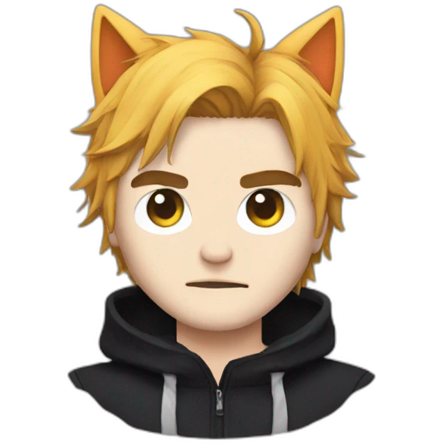 Gerard way with cat ears emoji
