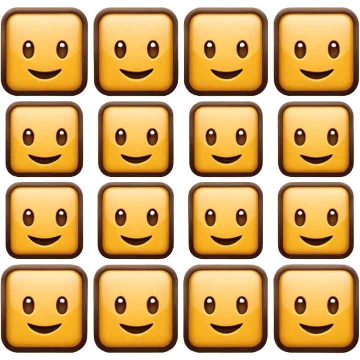 Crea una línea de cuadros como este "🟫🟫🟫🟫🟫🟫🟫🟫🟫" emoji
