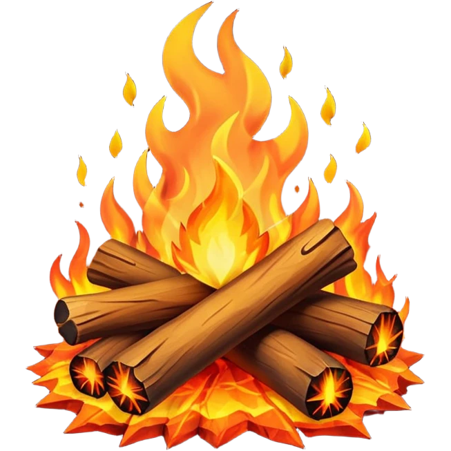 camp fire emoji