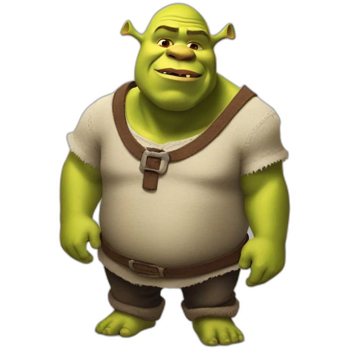 Shrek est enceinte et a un enfant dans son ventre emoji