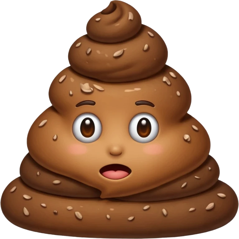 poop with no face emoji