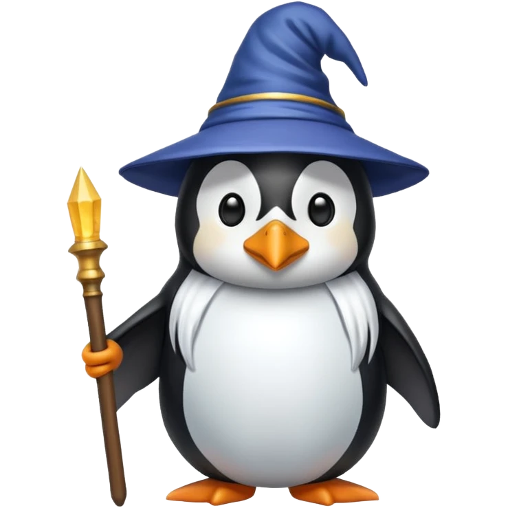 Penguin Wizard emoji