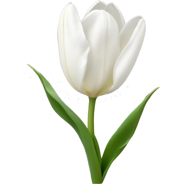 White tulips emoji