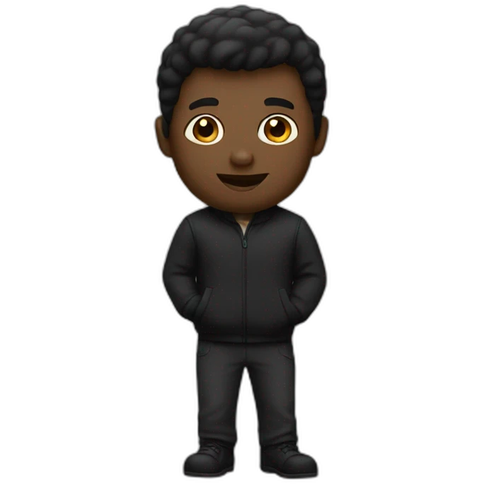 Homme noir  emoji