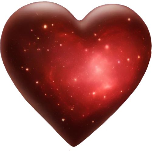 red galaxy heart emoji