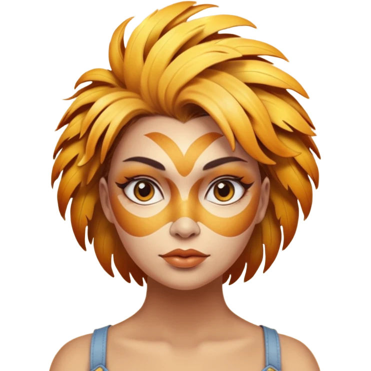 Woman turns into a chicken emoji