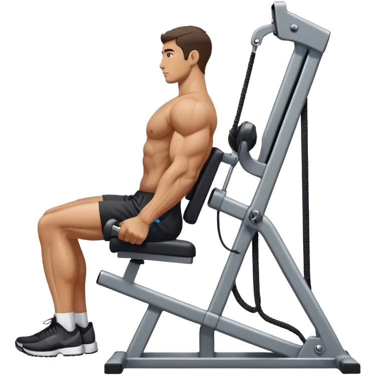 side-view man cable-machine tricep-pushdown emoji