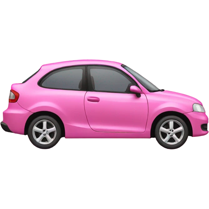Pink car emoji