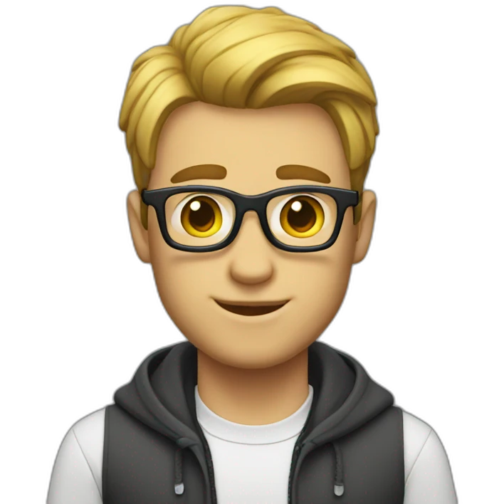 Gay nerd emoji