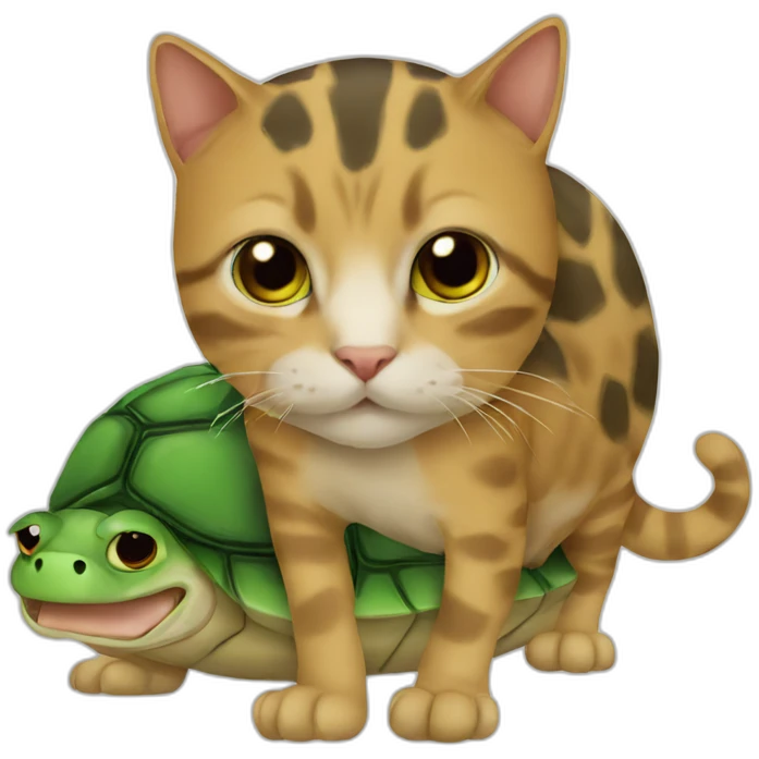 Cat turtle emoji