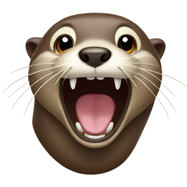 otter screaming emoji