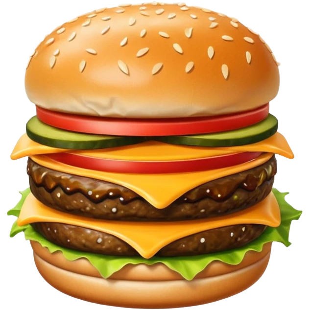 para cenar podemos comer hamburgesas emoji