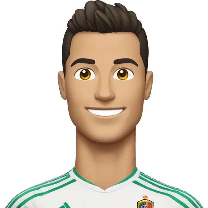 Cristiano Ronaldo con cara de enojado emoji
