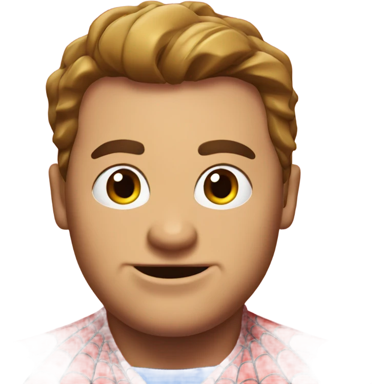 Fat spider - man emoji
