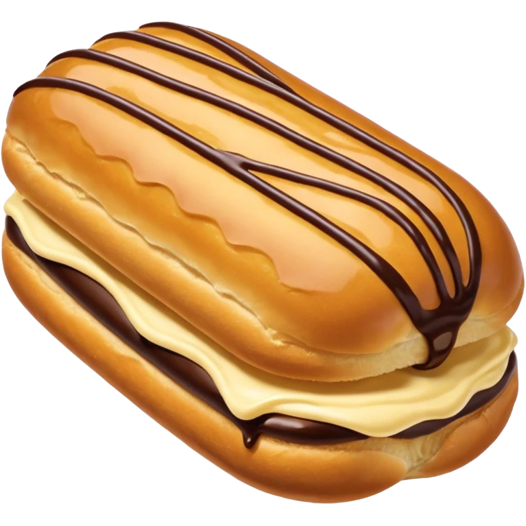round bun eclair emoji