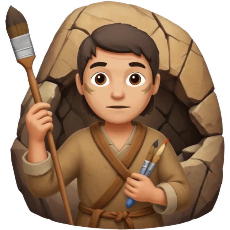 stone age artist emoji